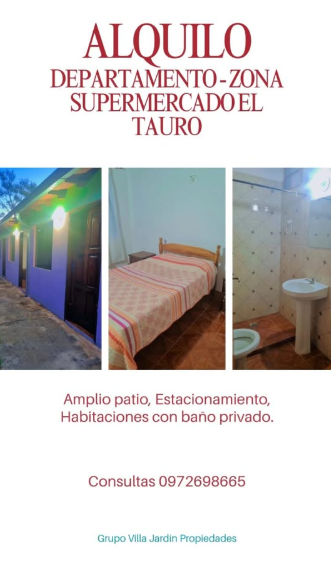 ALQUILO HABITACIONES CON BAÑOS - ZONA QUIINDY - PARAGUARI